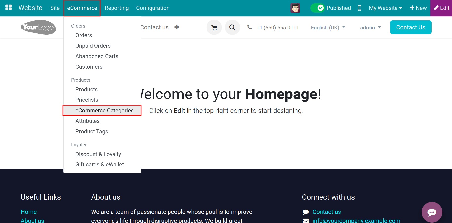 eCommerce Categories