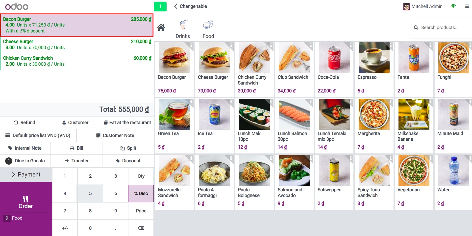Apply discount per line on the order in Viindoo