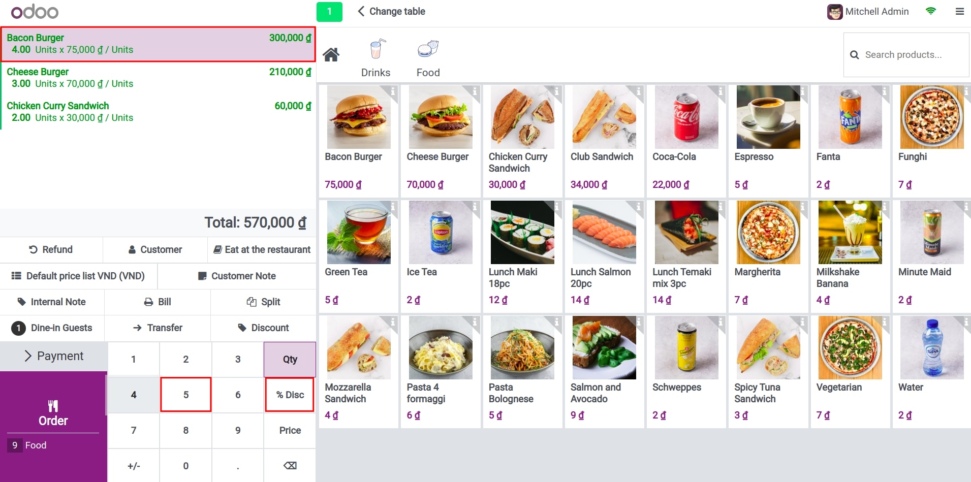 Apply discount per line on the order in Viindoo