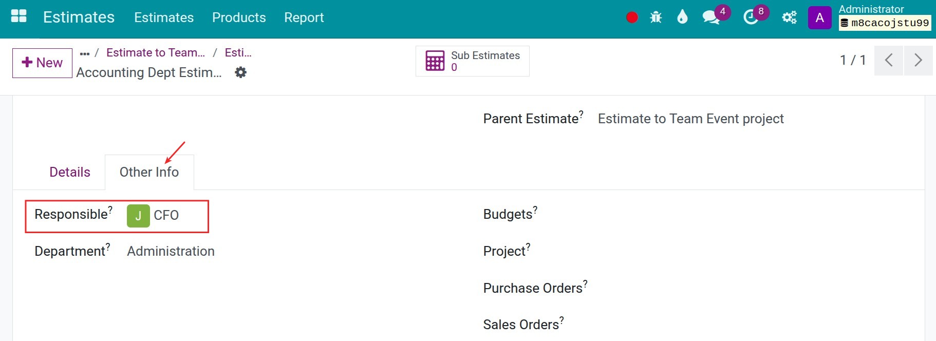 Assign estimates