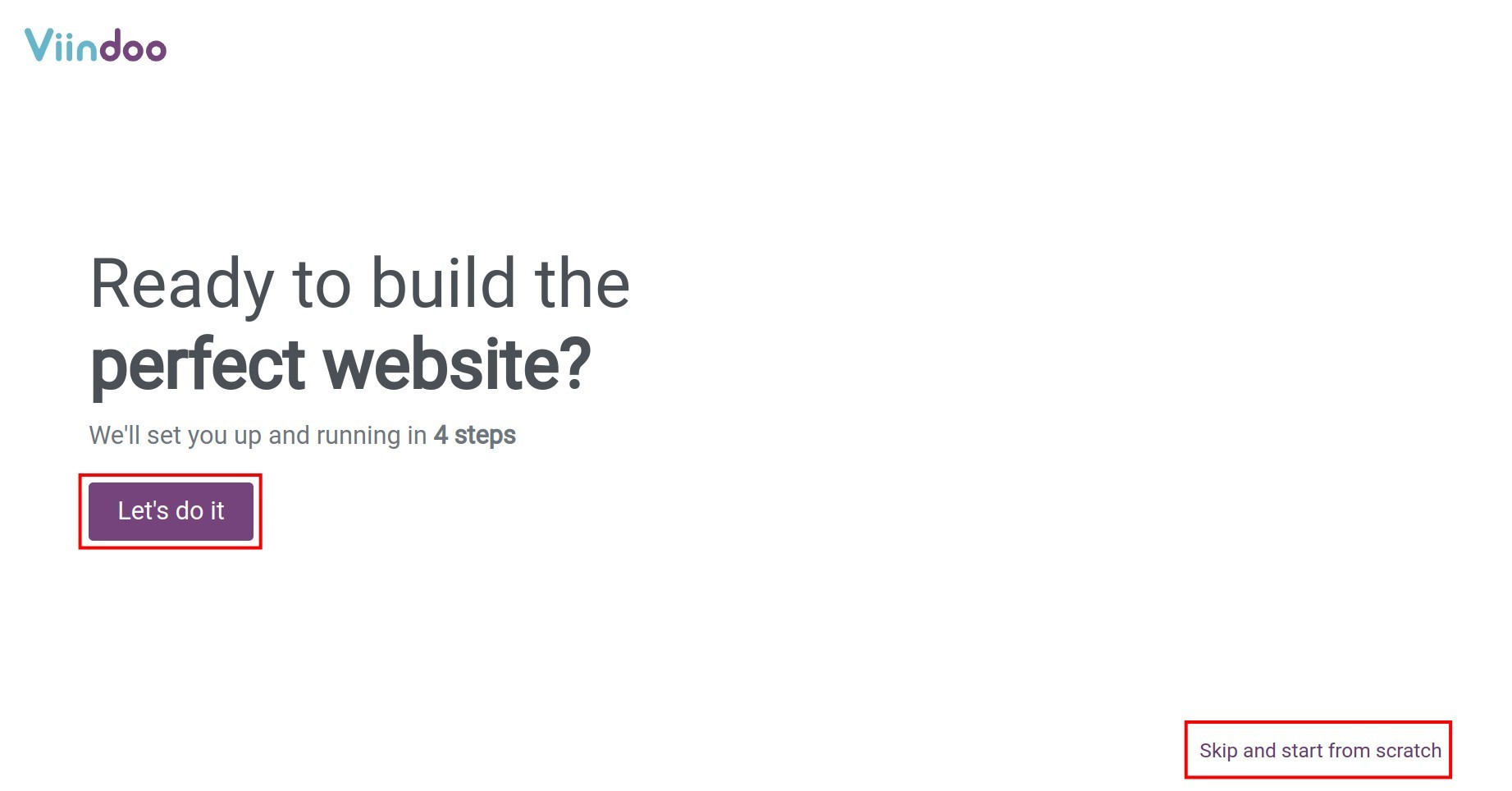 Build a new website with Viindoo