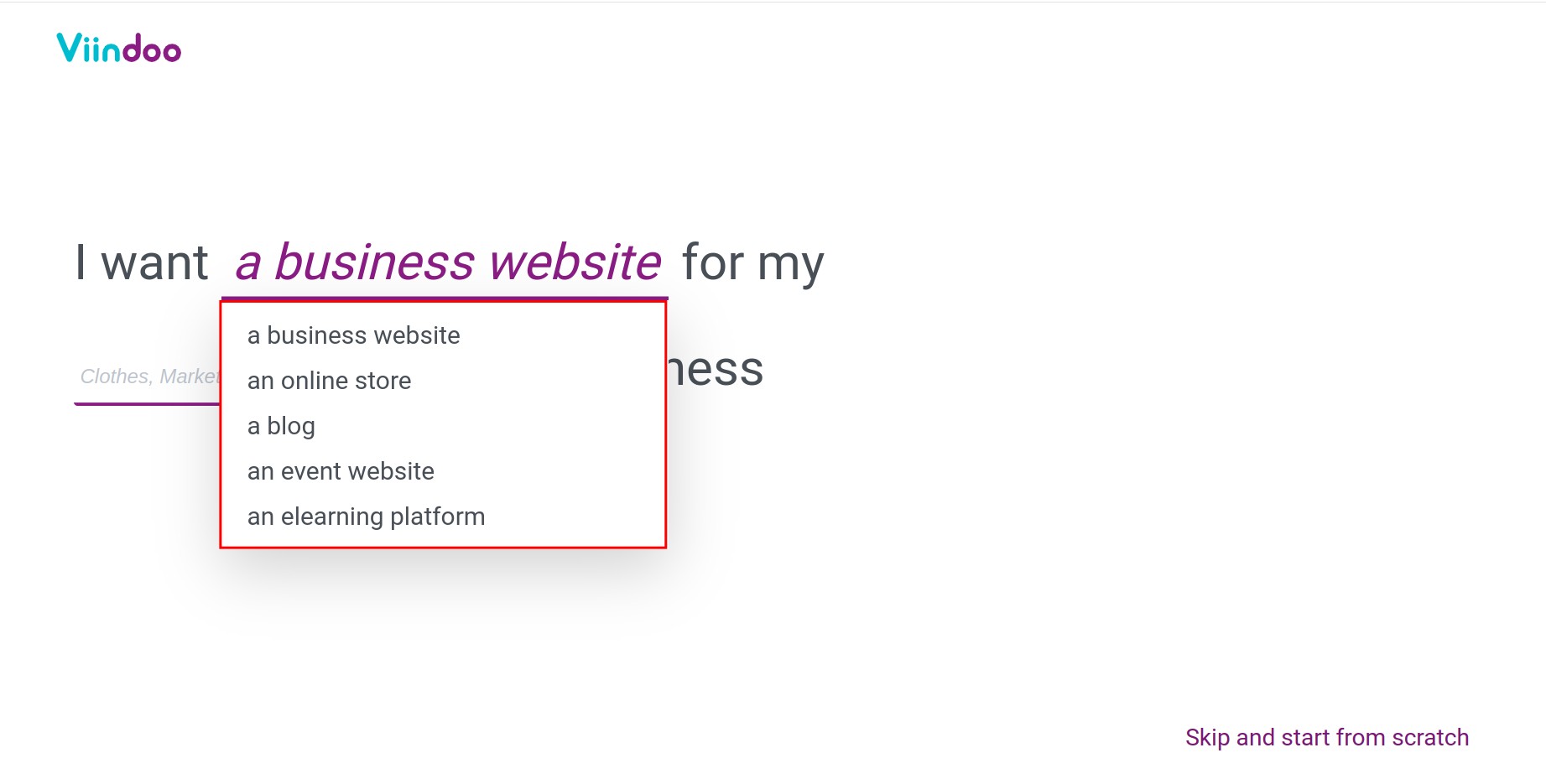 Define website business and purpose - 1