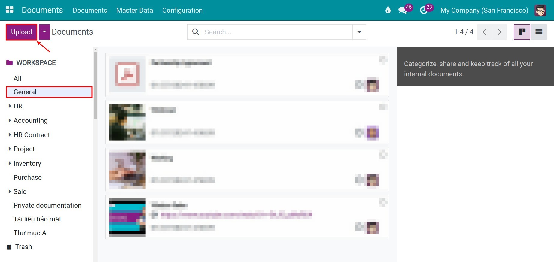 Upload documents from computer