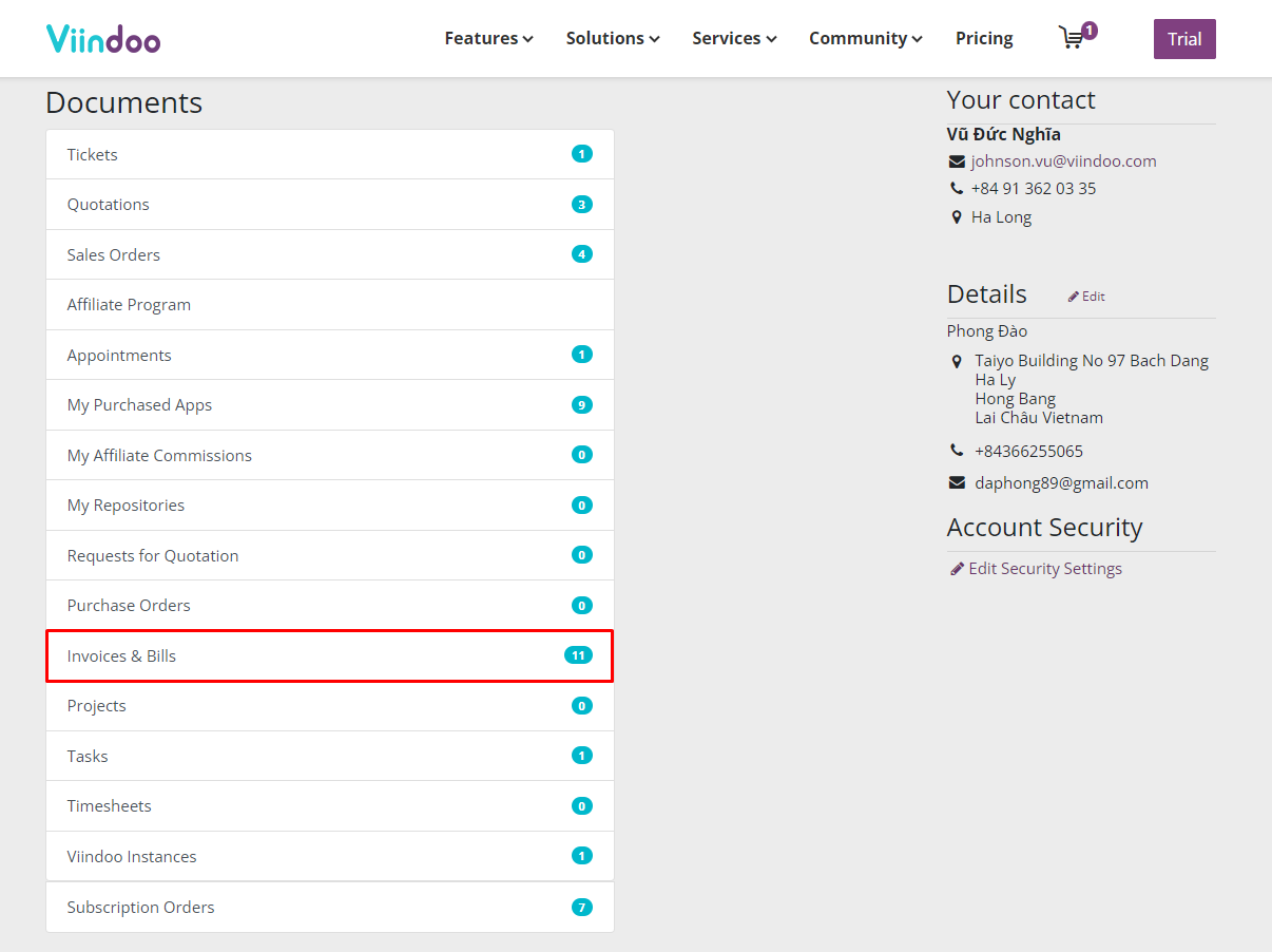 Saas invoices are collected
