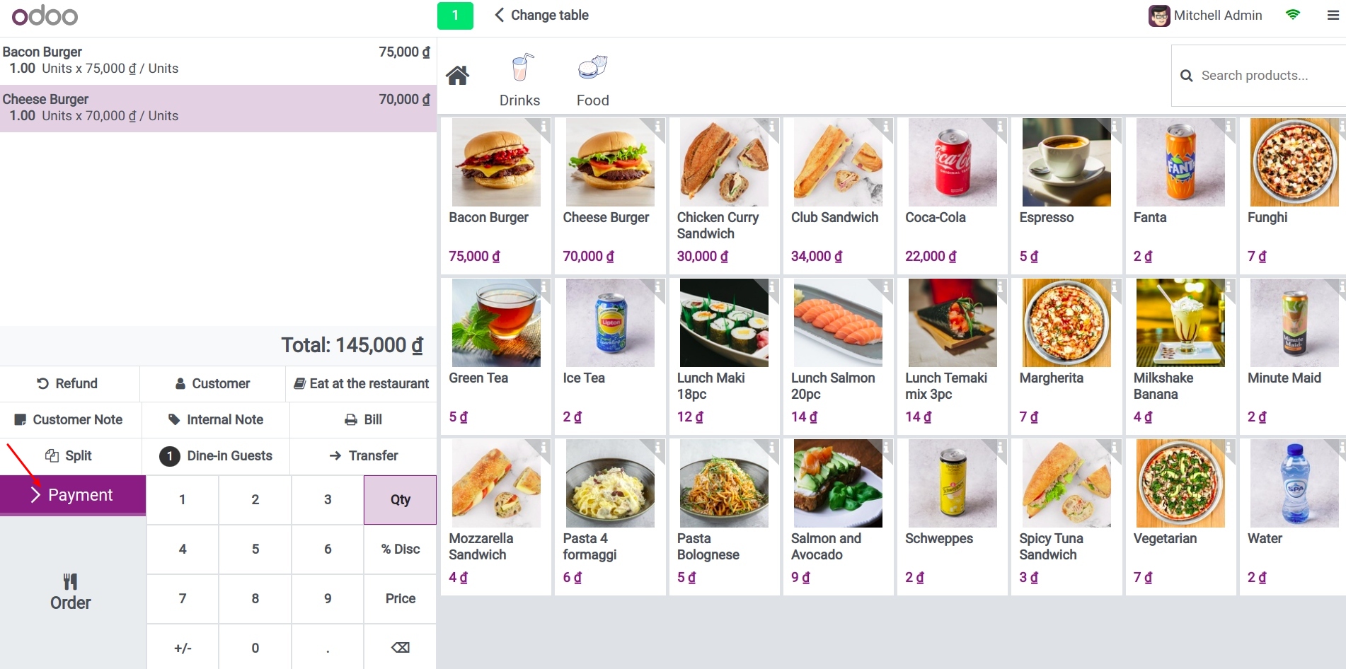 Start new session of Viindoo POS