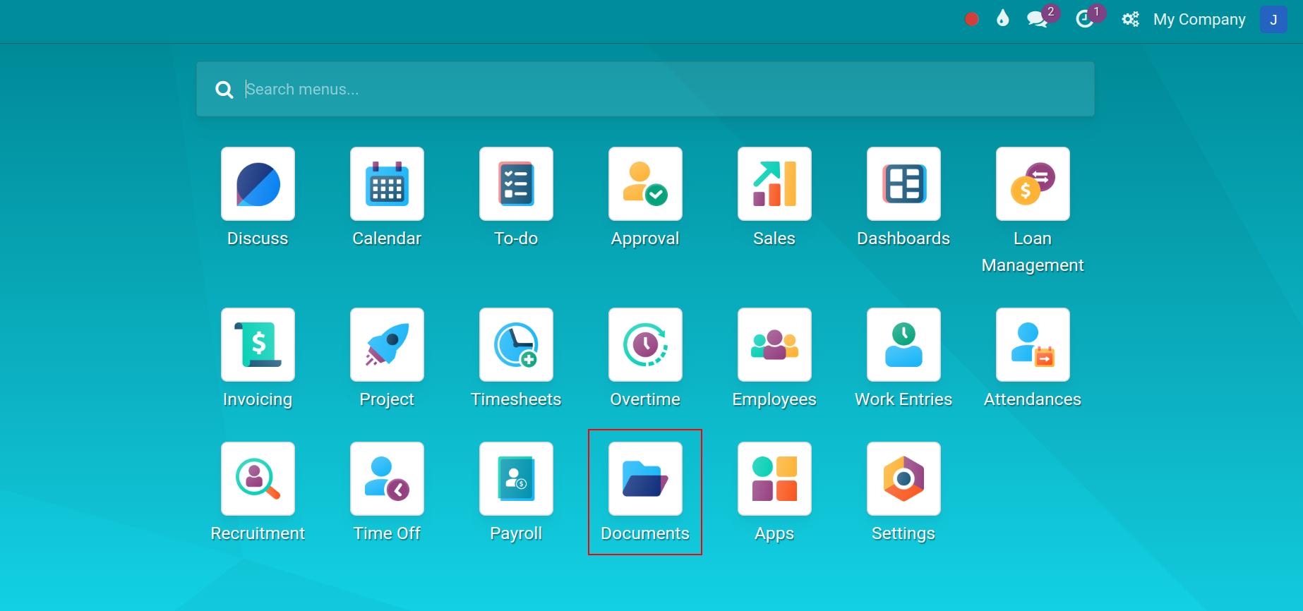 Apps list