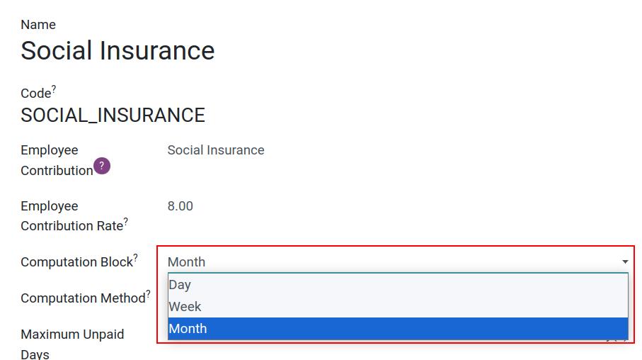 Insurance computation blocks