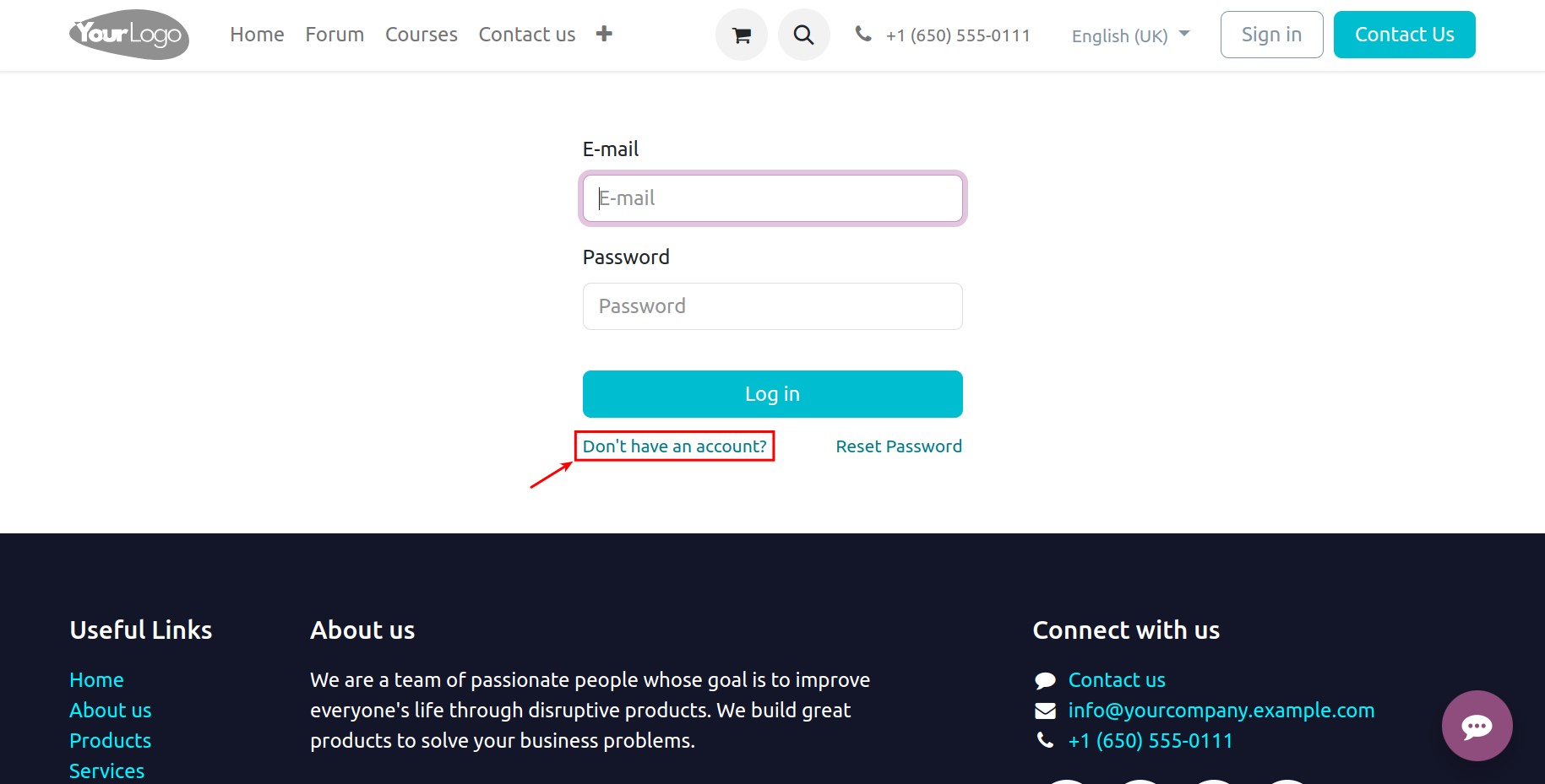 Create accounts