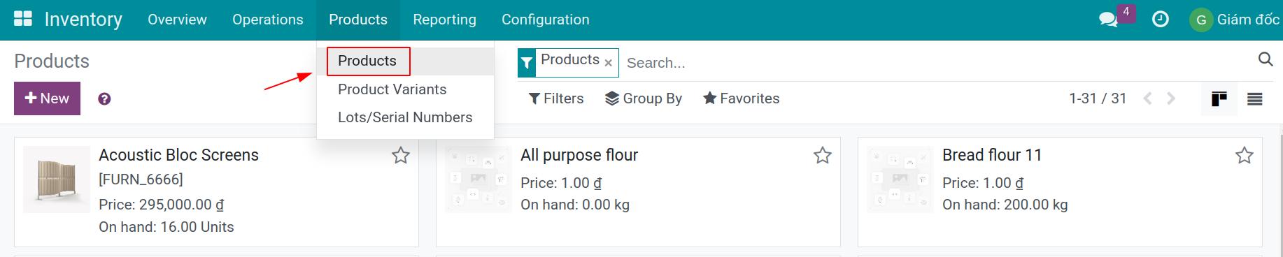 Product Settings