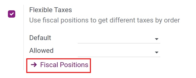 Set up fiscal position in Viindoo software