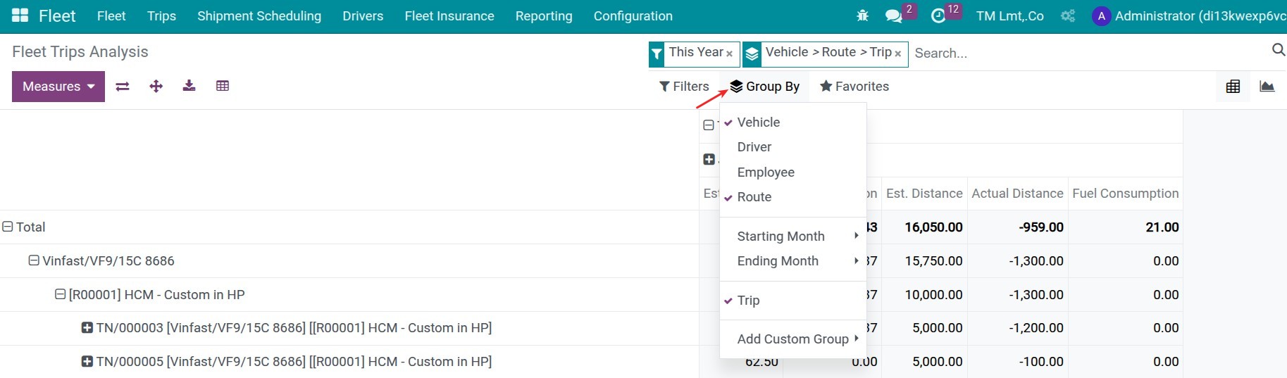 Vehicel state report