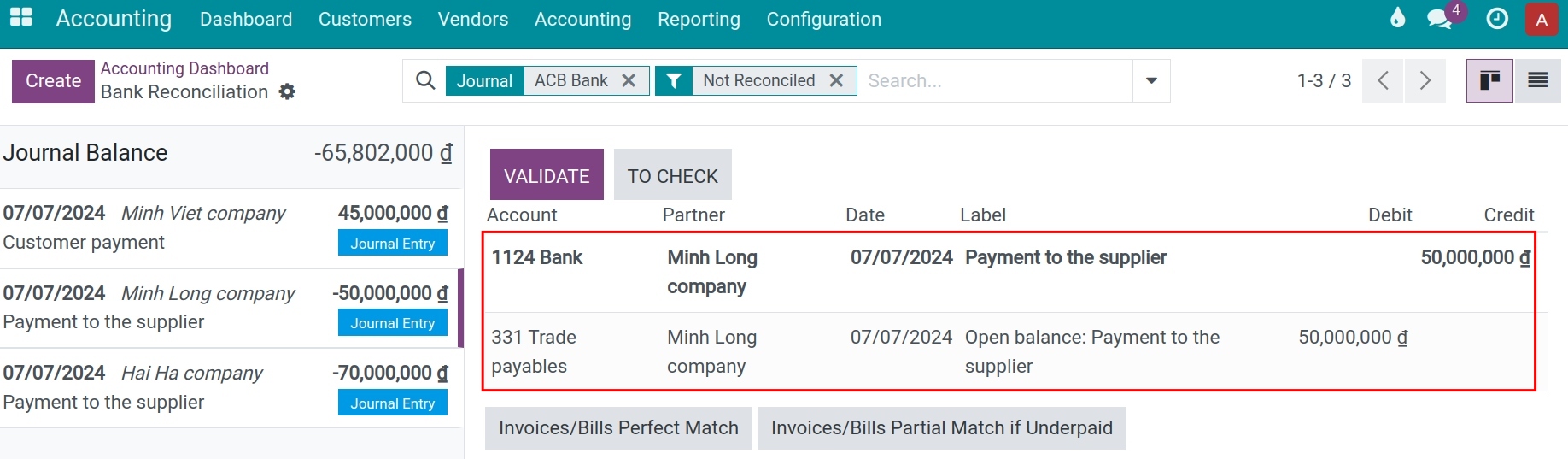 Confirm a transaction