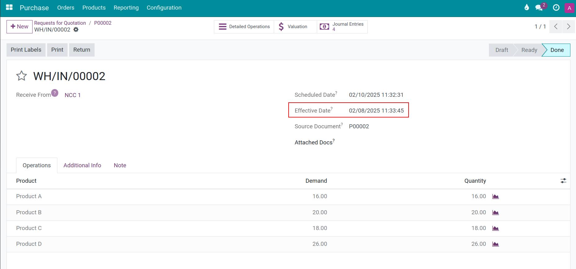 Validate the backdate in Viindoo