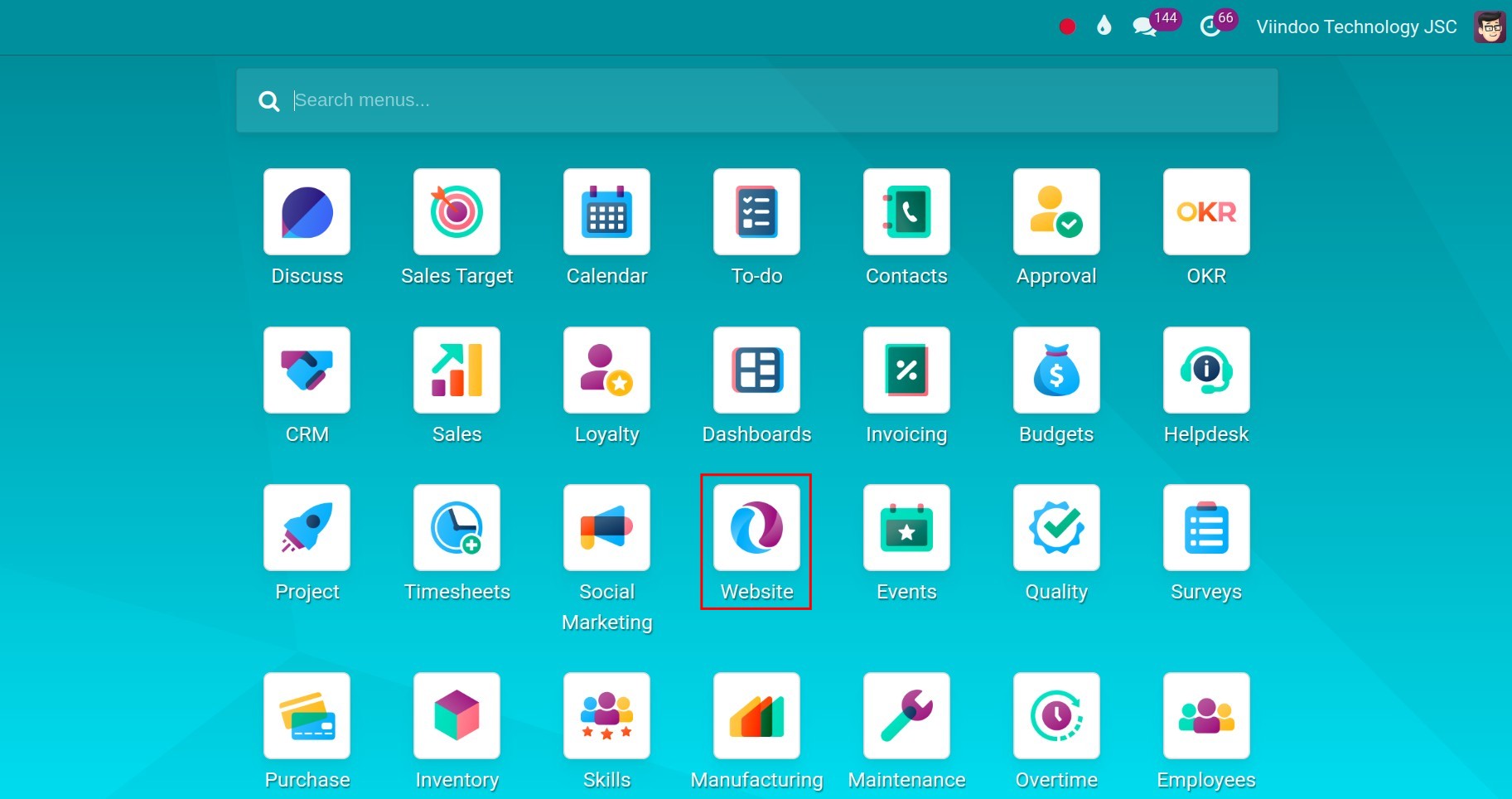 website in Viindoo