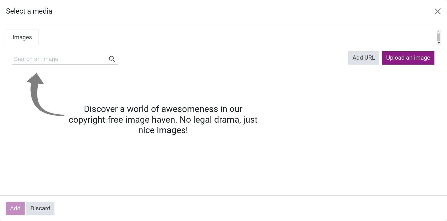 Image selection wizard