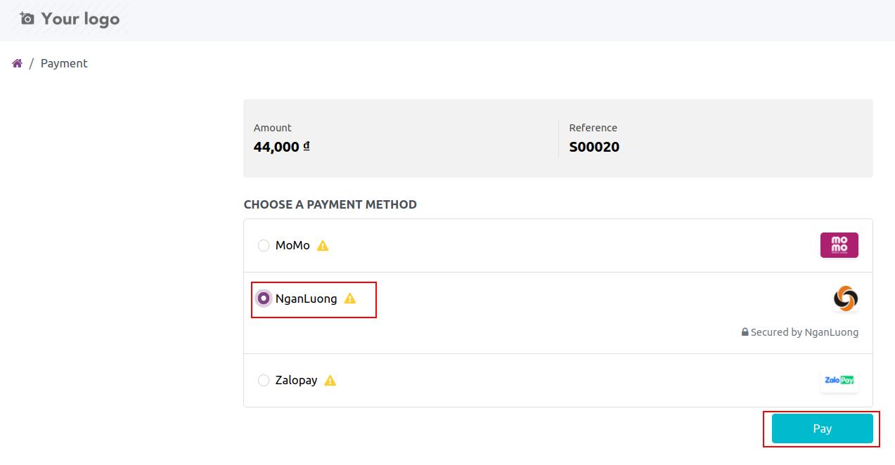 Order payments