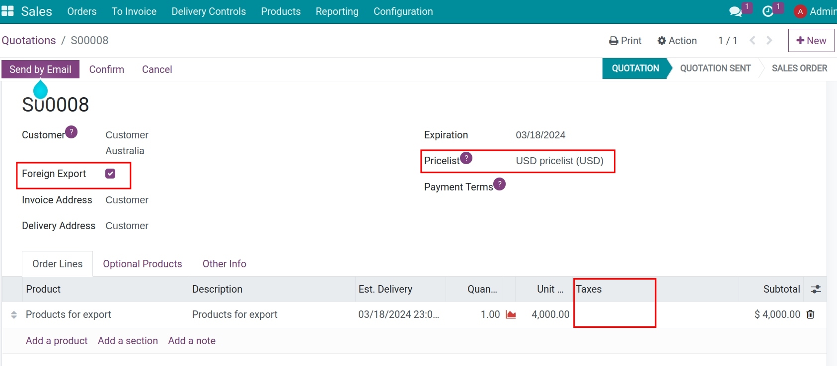 Export Sales Order Viindoo