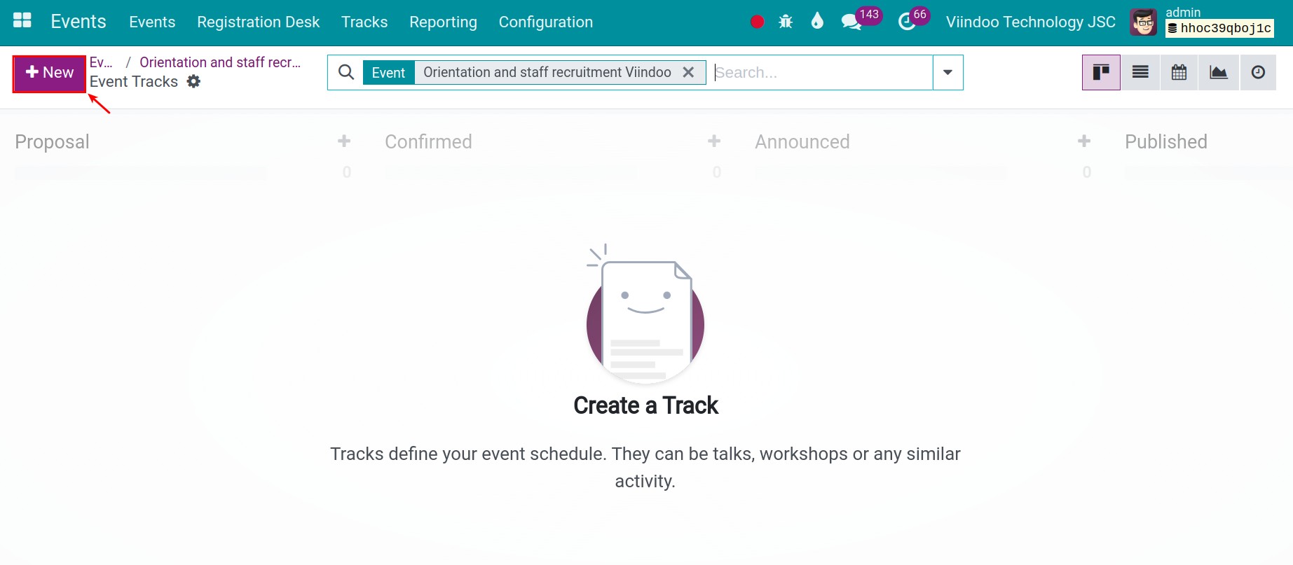 Create a new talk