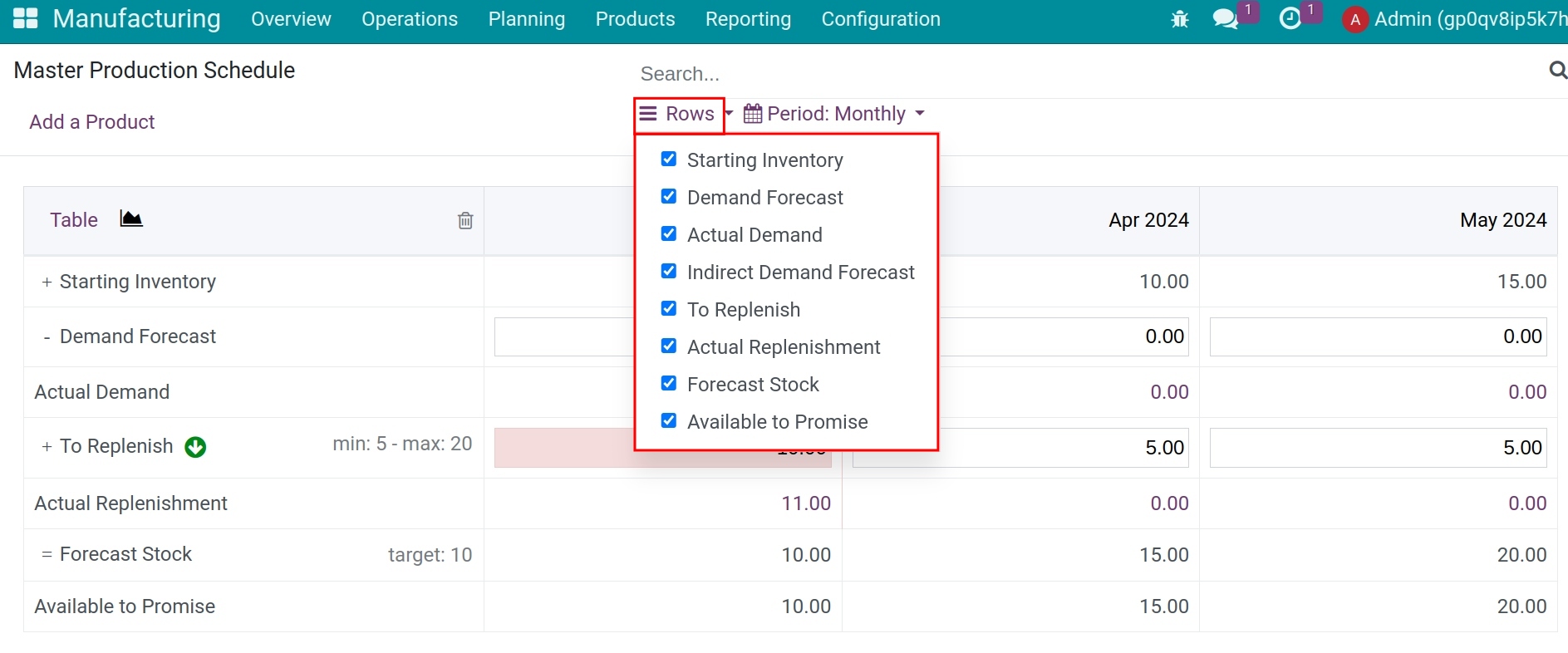 Add parameters
