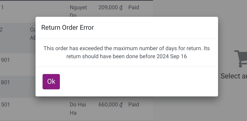 Order is not refundable