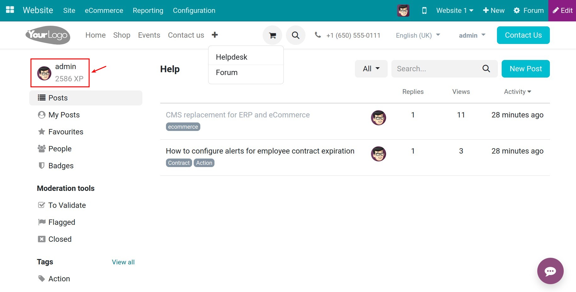 View your profile