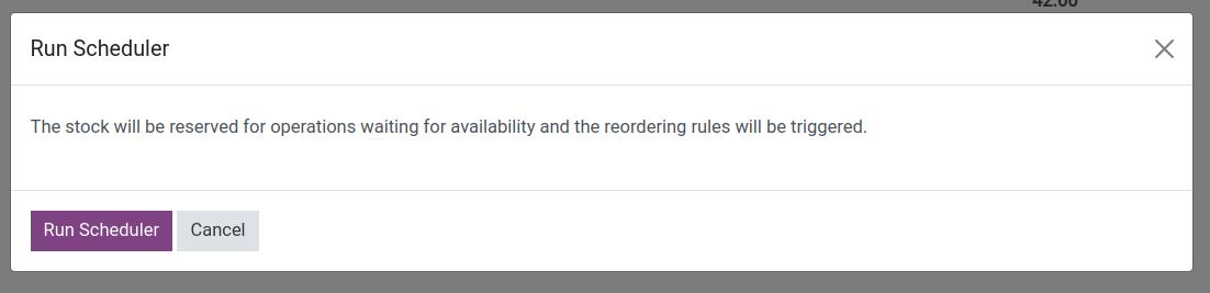 Run scheduler manually in Viindoo