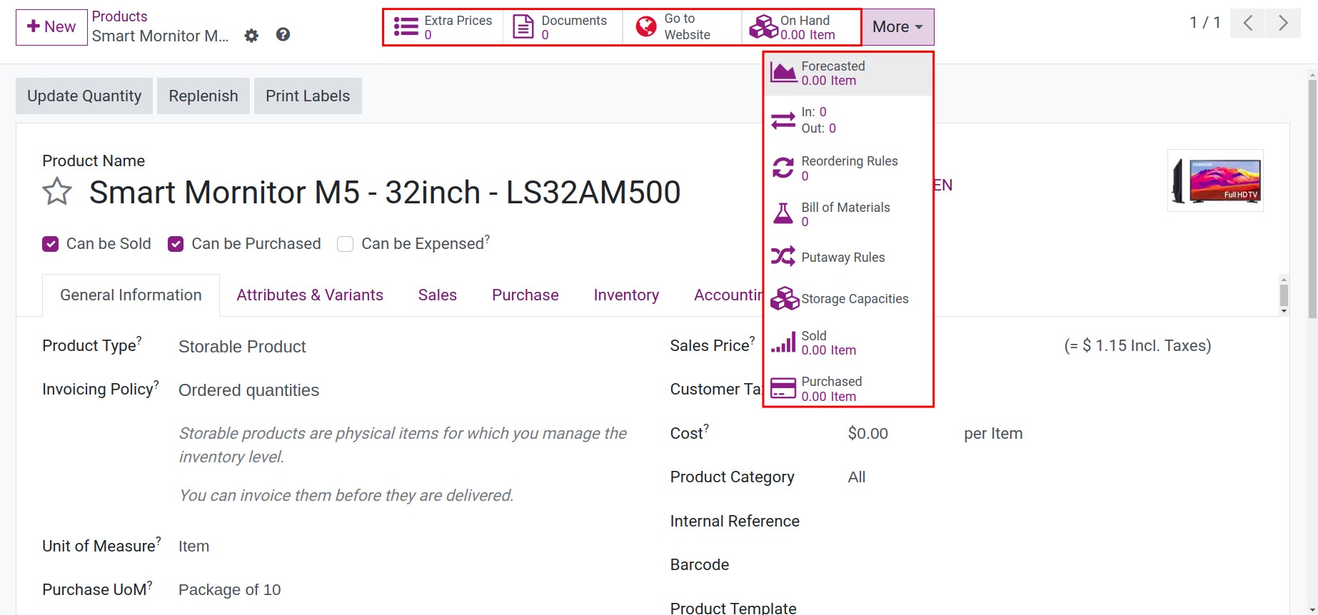 Comprehensive information on products in Viindoo