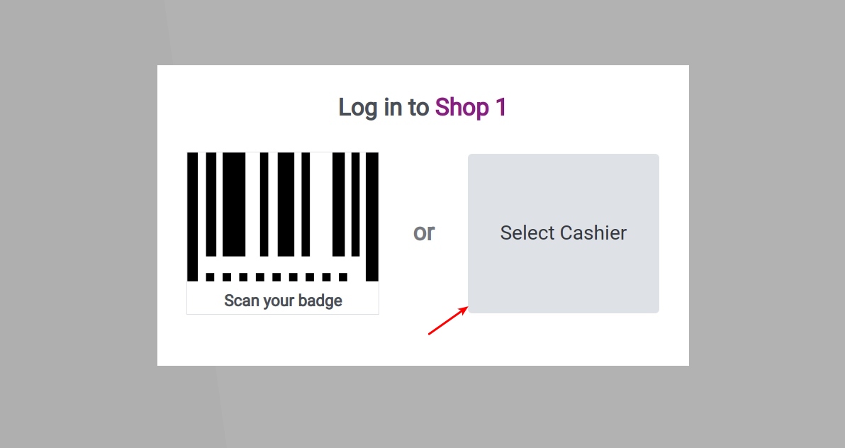 Select a cashier