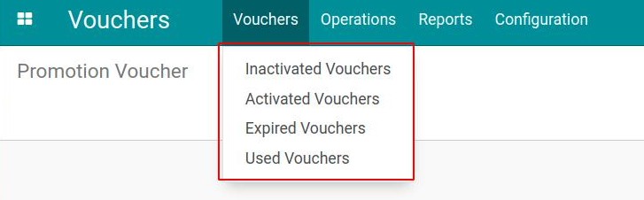 Vouchers list