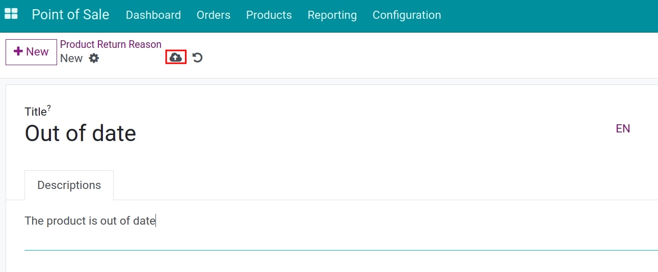 Create Product Return Reasons