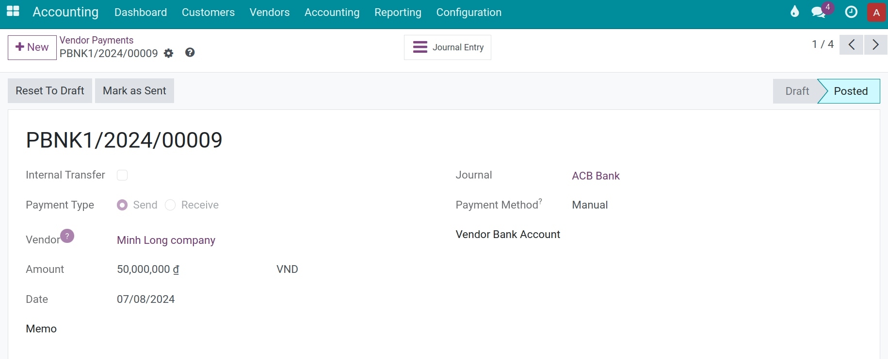 Payment without an invoice