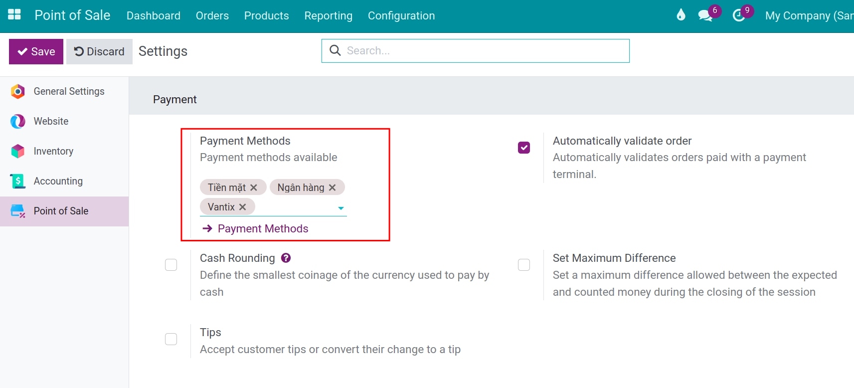 Set up payment method