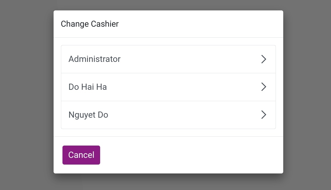 Select an employee