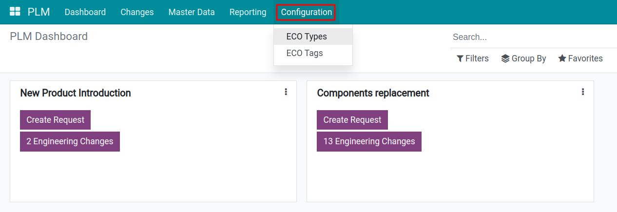 Access the ECO record interface