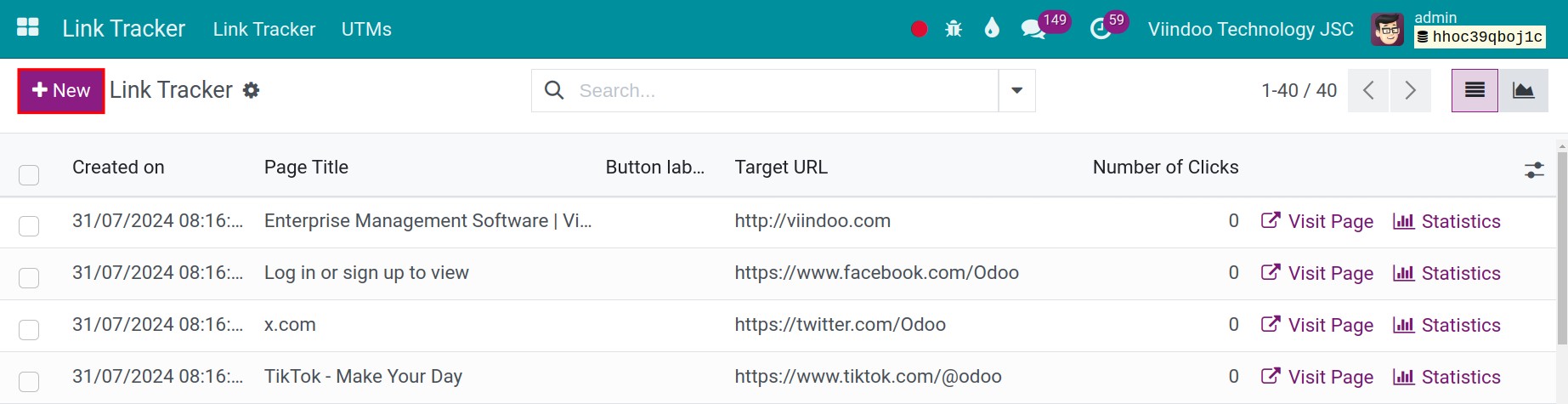 Link tracker