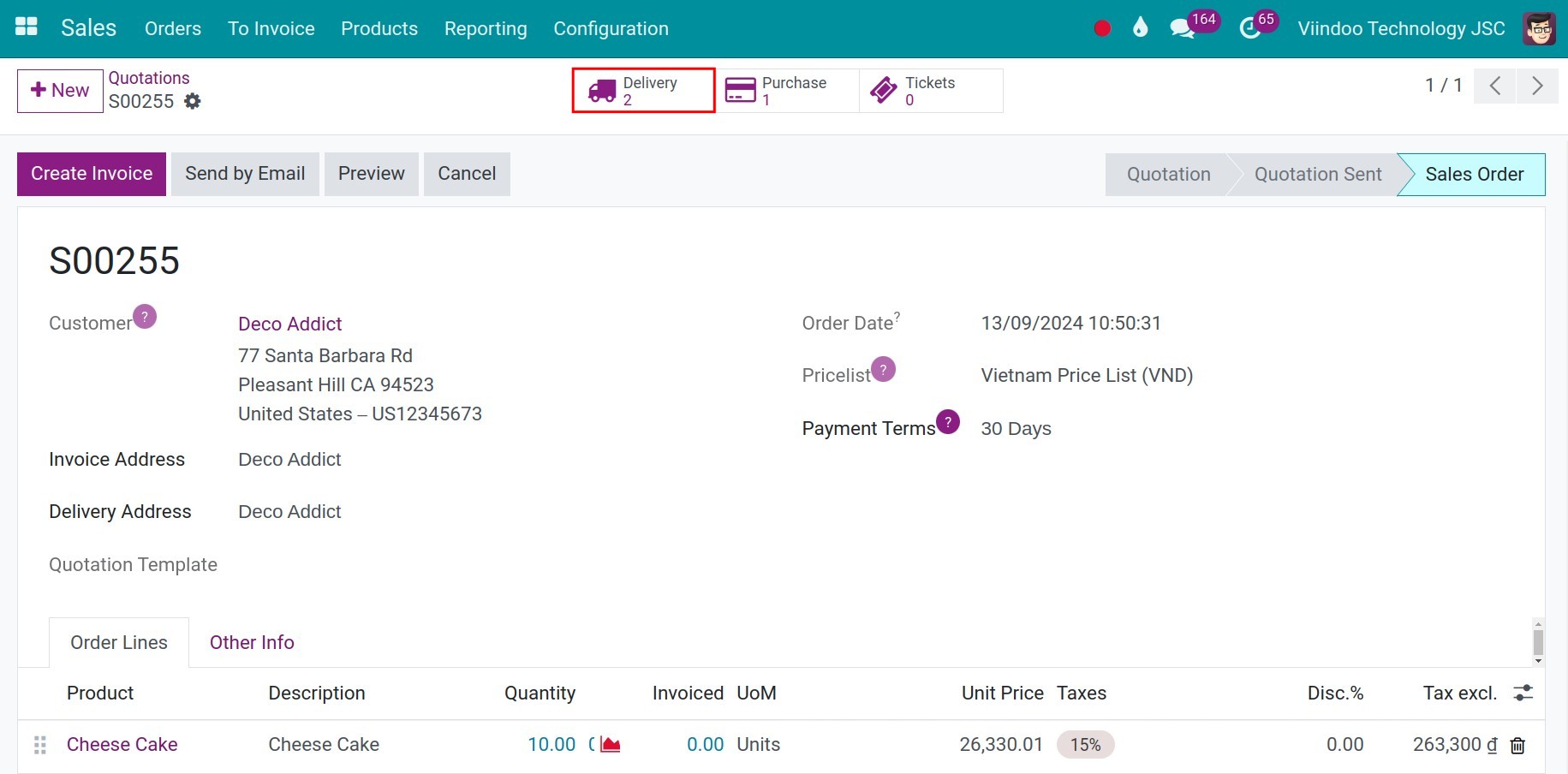 stock transfers in Viindoo
