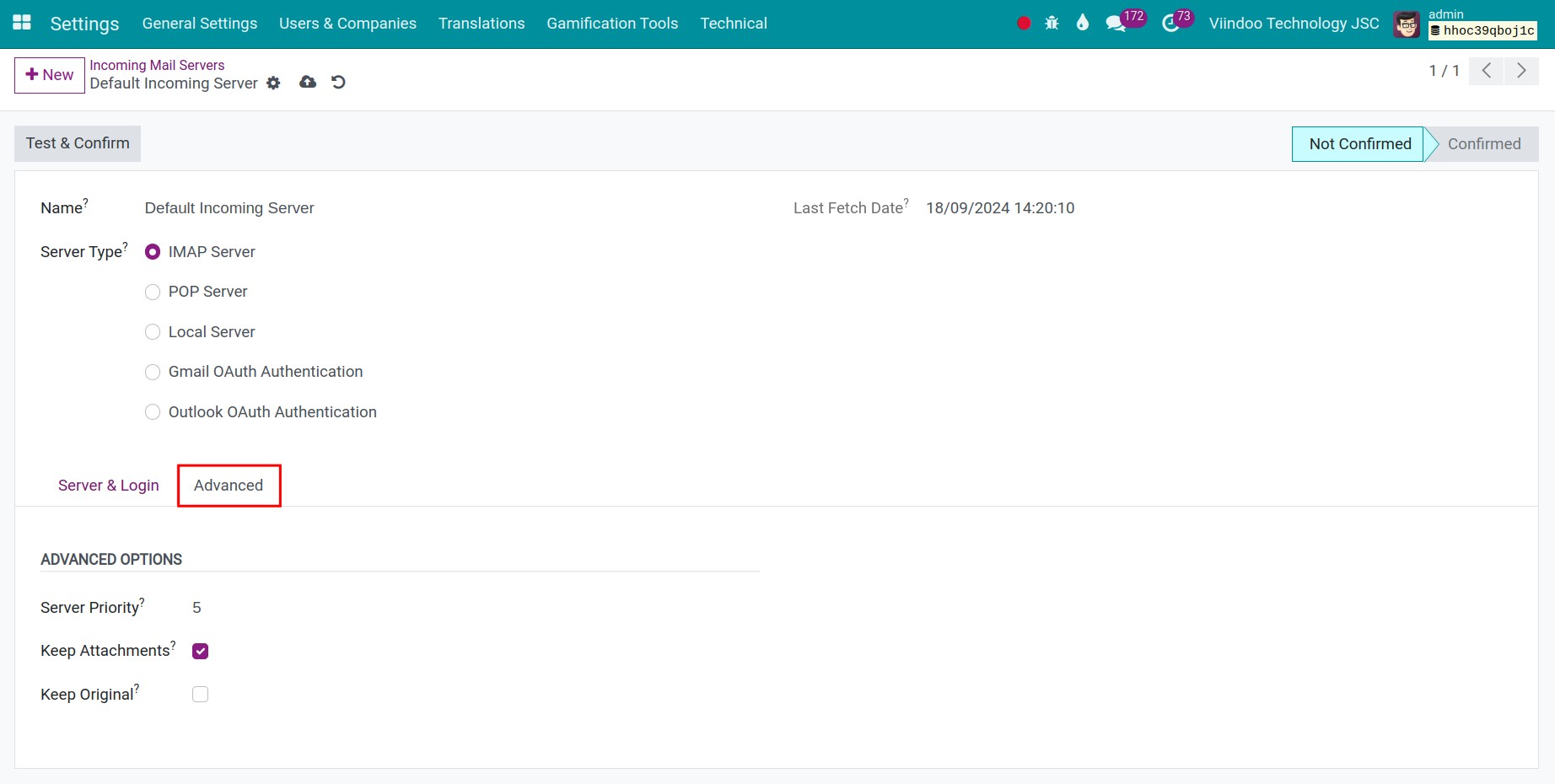 Avance tab