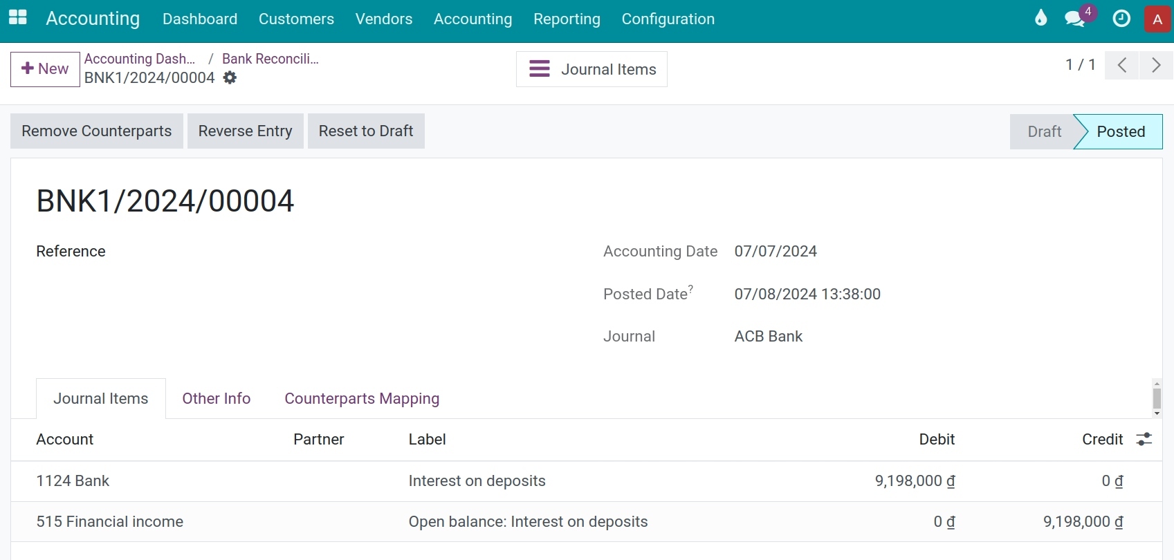 Check Journal Entries