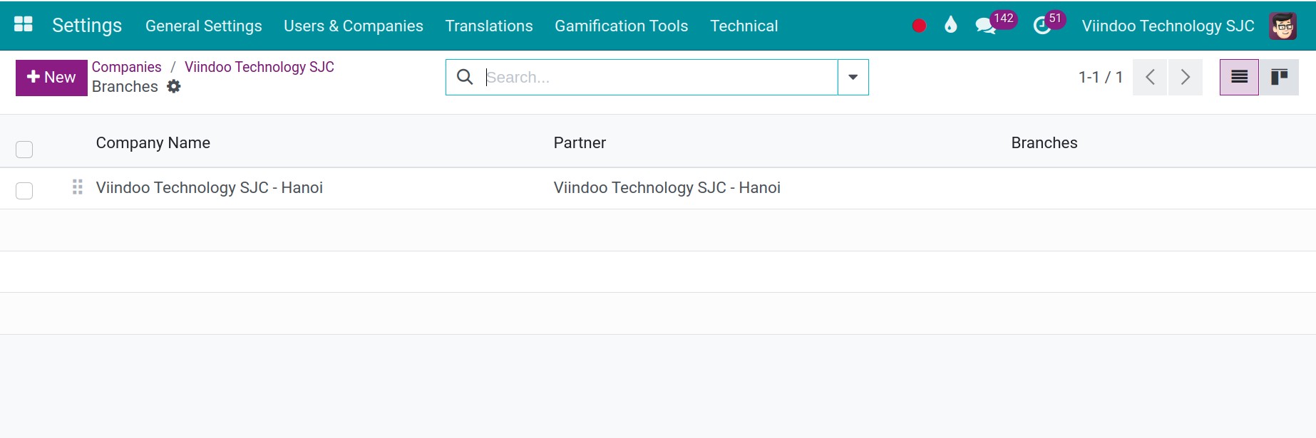 Enable multi-companies