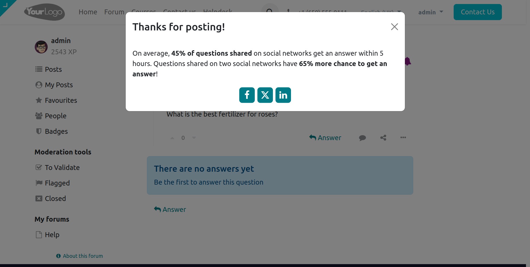 Post question