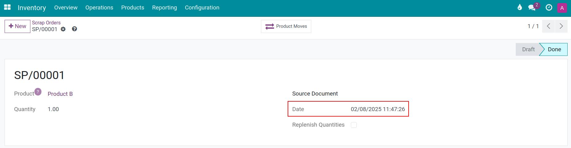 Validate the scrap backdate in Viindoo