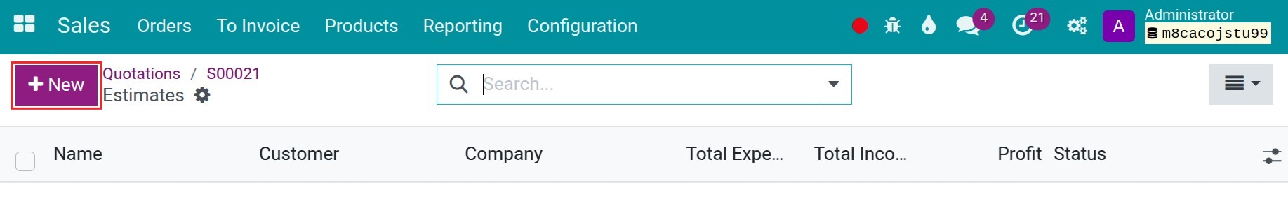 Create estimates