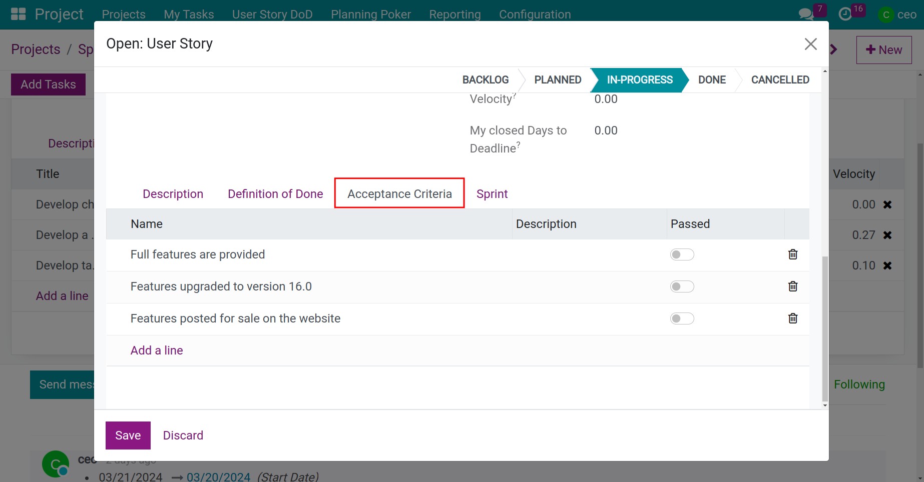 check ac of user story
