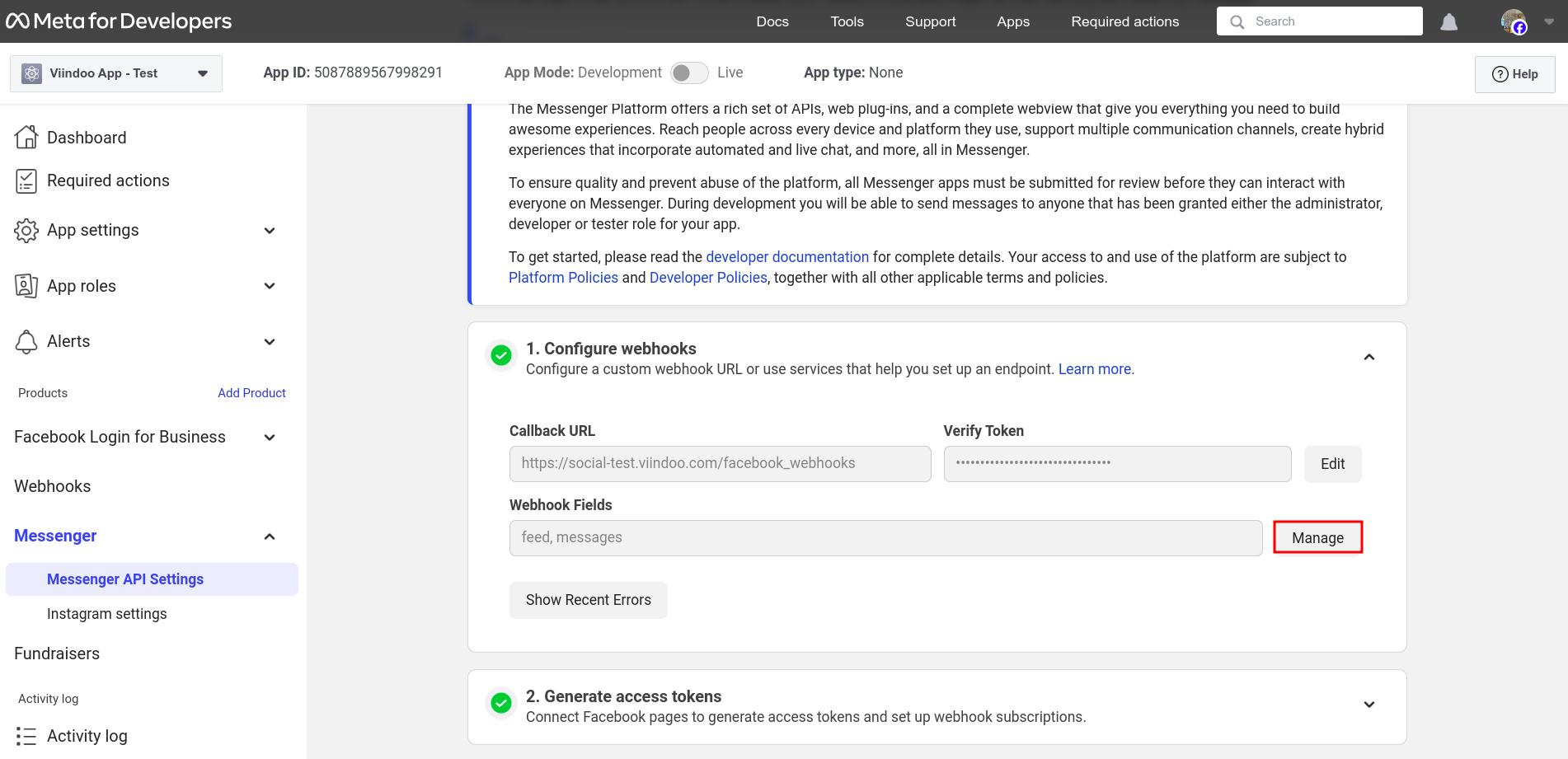 Messenger Integration