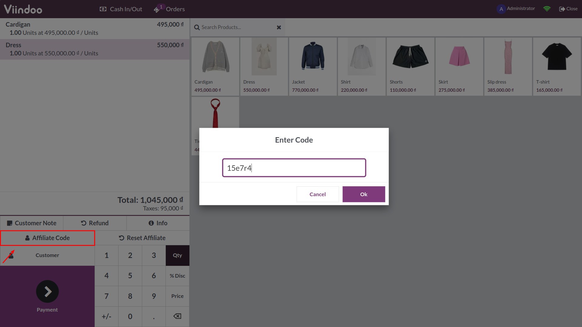 Create POS order