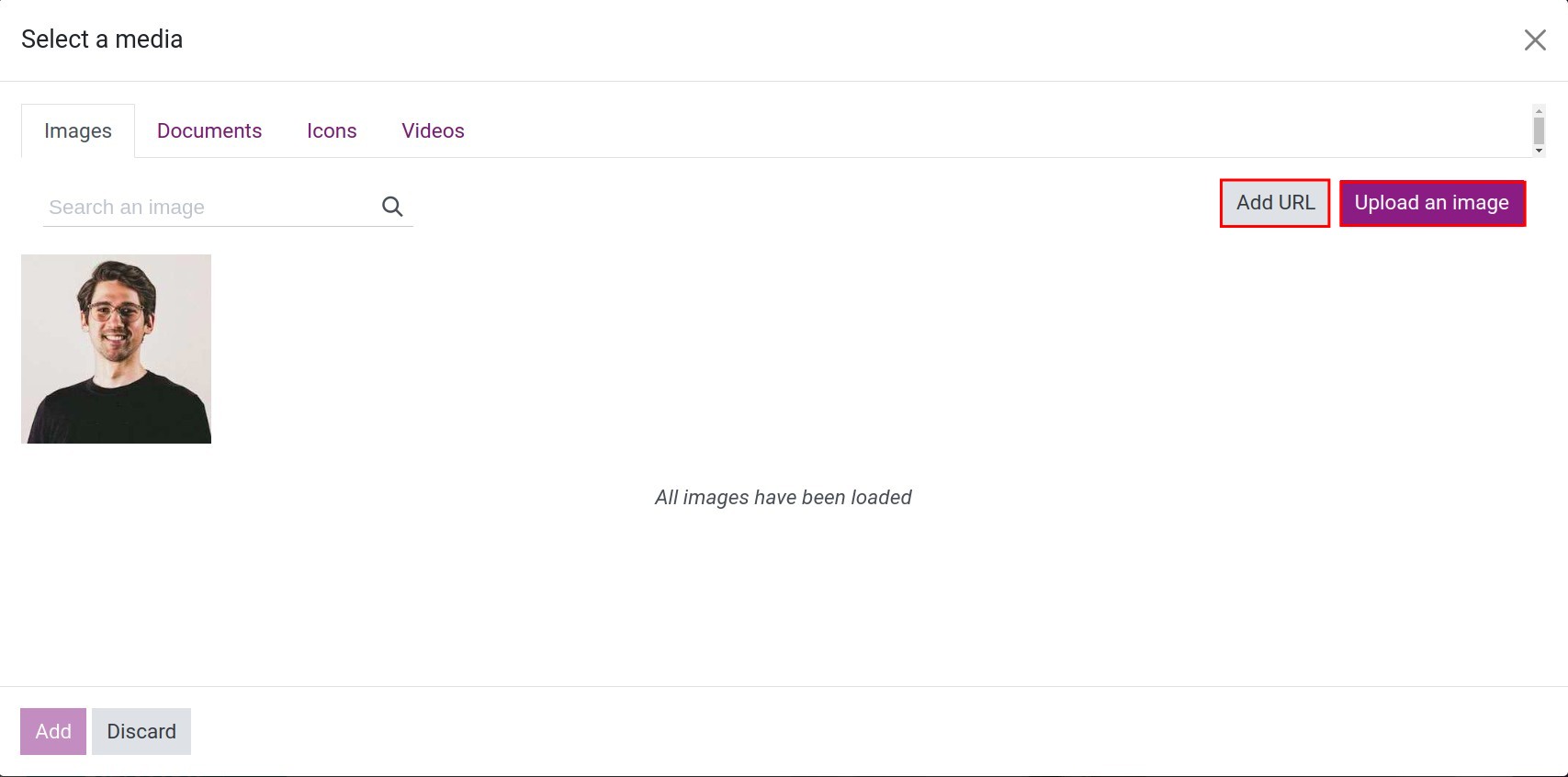 add an image