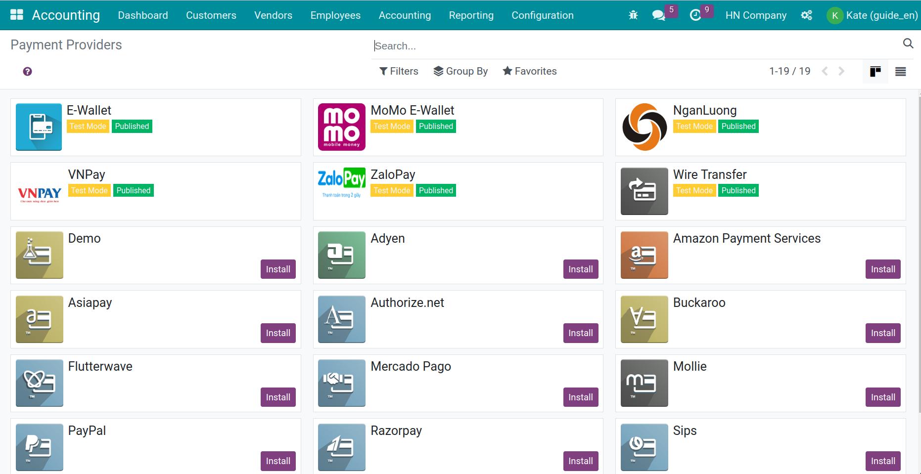 Intergrated with Payment gateways