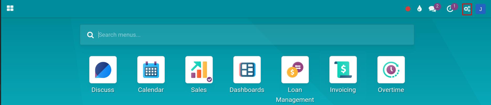 Navigate to Viindoo customize application