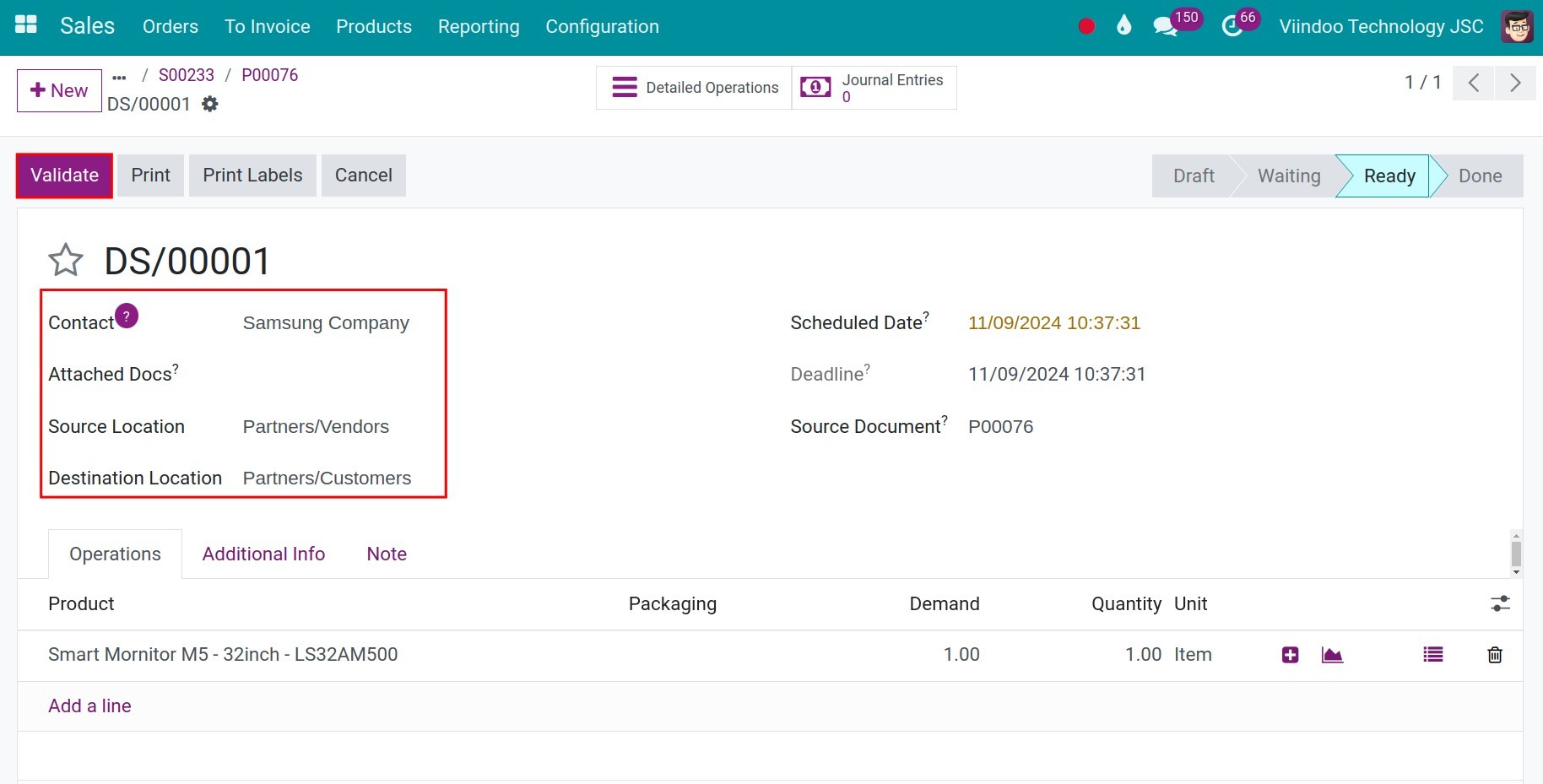 Dropshipping delivery slip