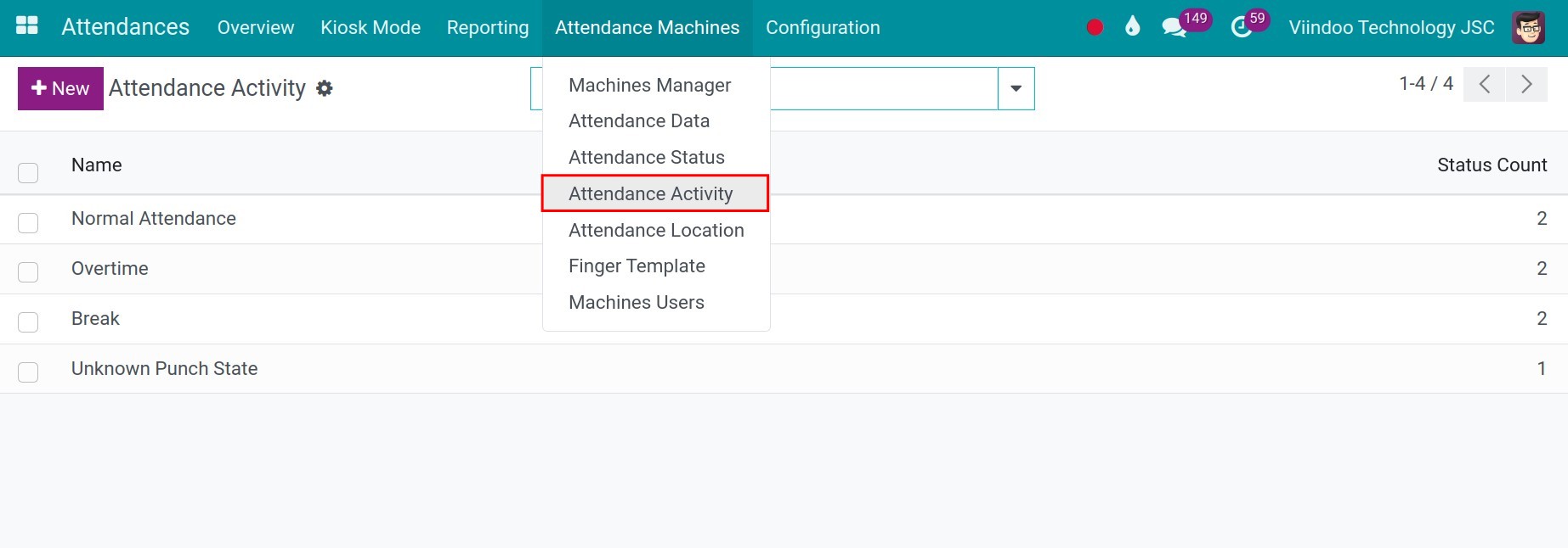 Save Attendance Status